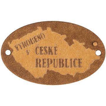 

BELLATEX Nášivka "vyrobeno v ČESKÉ REPUBLICE" papírová 40 × 25 mm 400984 - sada 6 ks