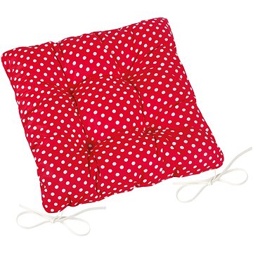 

BELLATEX Sedák Adéla 41/014 prošívaný 40 × 40 cm, červený puntík