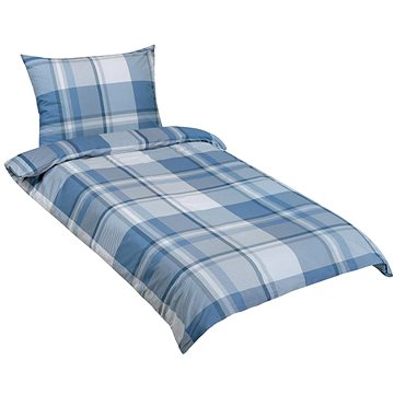 

BELLATEX Povlečení bavlna 90 / 545 kostka modrá 140 × 200, 70 × 90