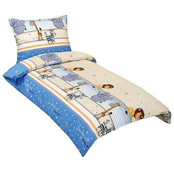 

BELLATEX Povlečení Junior KREP 80/036 safari modré 140 × 200, 70 × 90