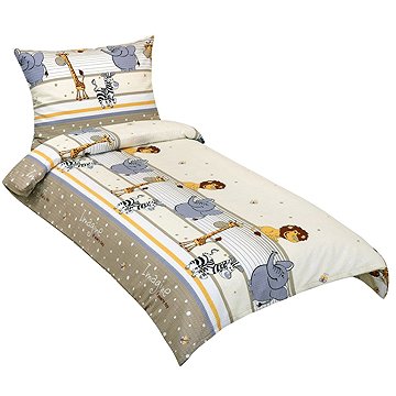 

BELLATEX Povlečení Junior KREP 80/038 safari béžové 140 × 200, 70 × 90