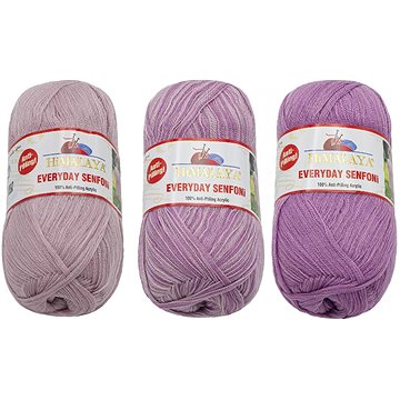 

BELLATEX s.r.o. Příze Everyday Senfoni 3 × 100 g - 71009 fialová