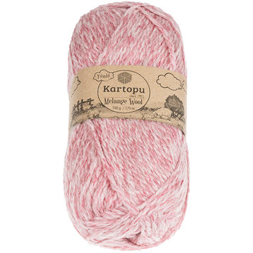

BELLATEX Příze Melange Wool 100 g - 9004 melír růžový