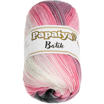 

BELLATEX Příze Papatya Batik 100 g - 554-21 bílá,šedá, růžová