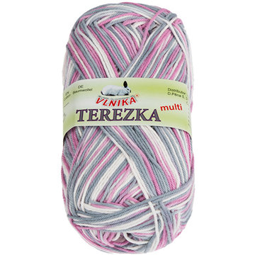 

BELLATEX Příze Terezka multi 50 g - 251 bílá, růžová, šedá