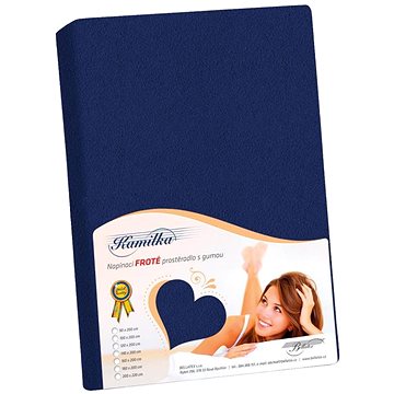 

BELLATEX Froté prostěradlo 200 × 220, námořnicky modré