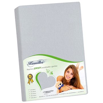 

BELLATEX JERSEY prostěradlo 90 × 200, středně šedé