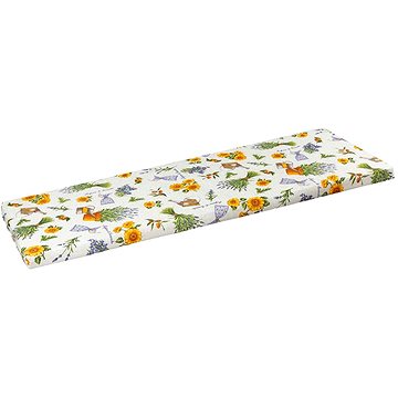 

BELLATEX Sedák na lavici 34 / 561 hladký na zip 40 × 120 levandule s konvičkou