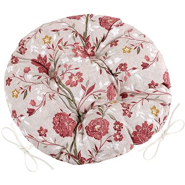 

BELLATEX Sedák EMA 62/562 kulatý prošívaný prům. 40 cm Karafiát