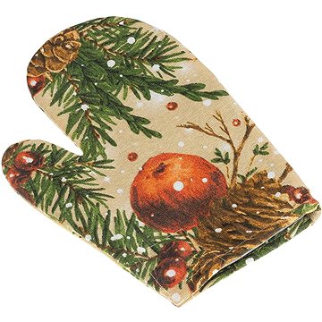 

BELLATEX Vánoční šišky a jablka 28 × 18 cm