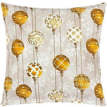 

BELLATEX Povláček 45 × 45 cm 55/129 vánoční koule zlaté