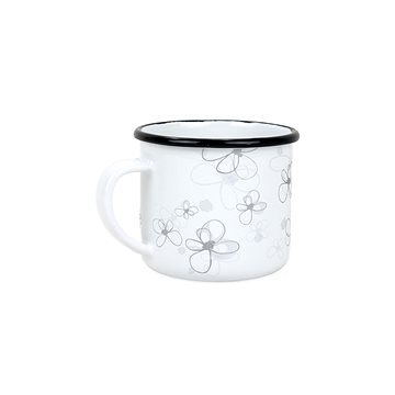 

BELIS PREMIUM Smaltovaný hrnek bílý 8 cm 0,35 l