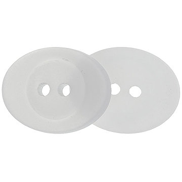 

Knoflíky Žirovnice Knoflík 16 × 18 mm oválek bílý 44610A sada 6 ks