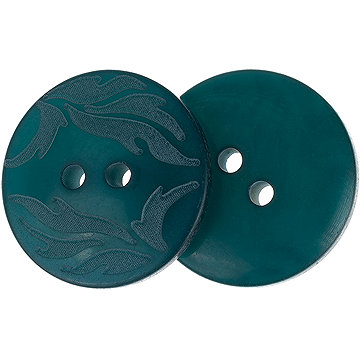 

Knoflíky Žirovnice Knoflík 2 cm zelený s lupínky 401812 sada 3 ks