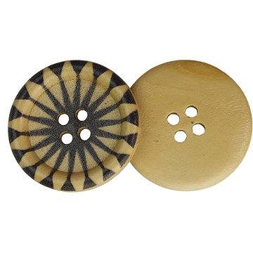 

Bellatex G - knoflík 30mm dřevěný zdobený - 4471