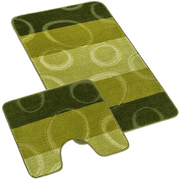 

Bellatex Sada Bany 60 × 100 cm + 60 × 50 cm 810/002 vzor elipsy zelené