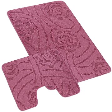 

Bellatex Sada Bany 60 × 100 cm + 60 × 50 cm 810/008 Uni růže lila