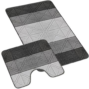 

Bellatex Sada Bany 60 × 100 cm + 60 × 50 cm 810/006 vzor trojúhelníky šedé