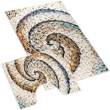 

BELLATEX 3D tisk 60 × 100 + 60 × 50 850/097 oblázky béžové