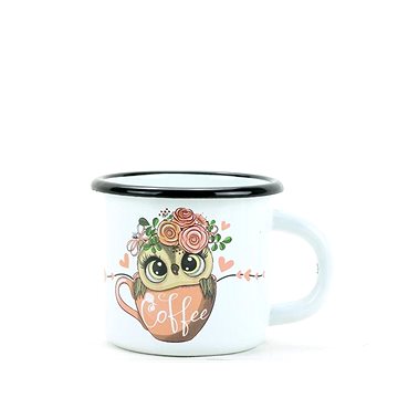 

BELIS sfinx Smaltovaný hrnek dětský 7 cm, 0,25l sova coffee