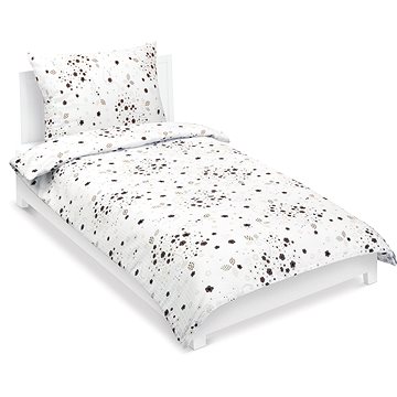 

BELLATEX Krep 80/305 hnědá kytička 140 × 200, 70 × 90 cm