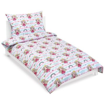 

Bellatex Povlečení Junior 90/090 cm princezna s duhou 140 × 200 cm, 70 × 90 cm