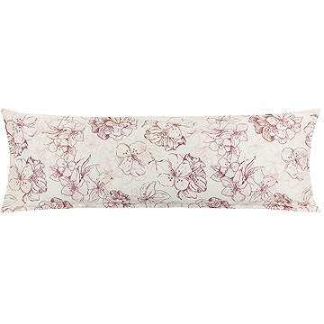 

BELLATEX Povlak - náhradní manžel polštář 55 × 180 cm, vínový květ