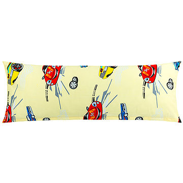 

BELLATEX Povlak - náhradní manžel polštář 50 × 145 cm, závodní auta žlutá