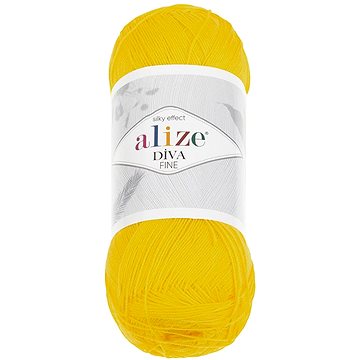 

Vlnika Diva Fine 100 g, 110 žlutá
