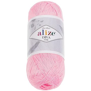 

Vlnika Diva Fine 100 g, 185 růžová