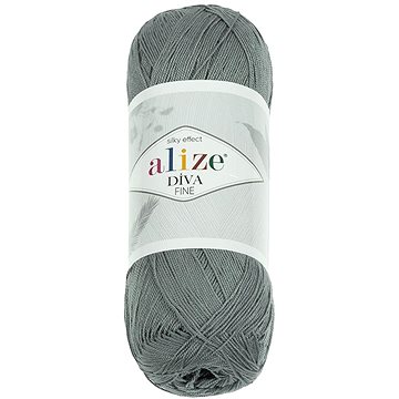 

Vlnika Diva Fine 100 g, 87 šedá