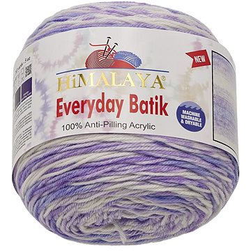 

Bellatex Everyday Batik 140 g - 74211 bílá, fialová