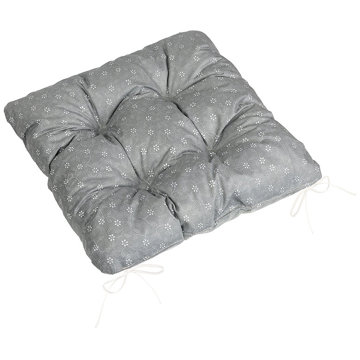 

BELLATEX Adéla Sedák 41/227 prošívaný 40 × 40 cm pnoucí kvítek šedý