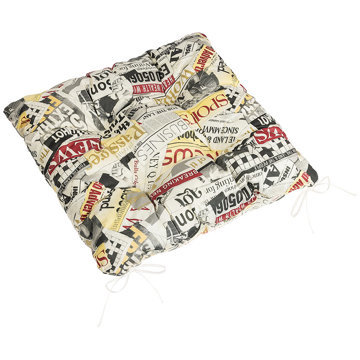 

BELLATEX Adéla Sedák 41/228 prošívaný 40 × 40 cm barevné noviny