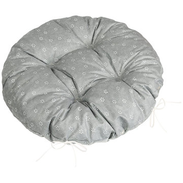 

BELLATEX Adéla Sedák 62/227 kulatý prošívaný prům. 40 cm pnoucí kvítek šedý