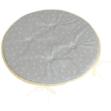 

BELLATEX Adéla Sedák 79/227 kulatý hladký prům. 40 cm pnoucí kvítek šedý