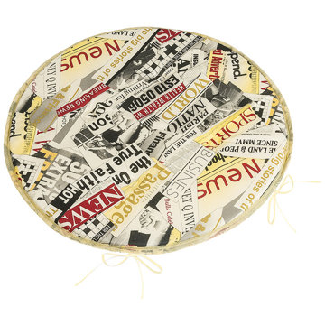 

BELLATEX Adéla Sedák 79/228 kulatý hladký prům. 40 cm barevné noviny