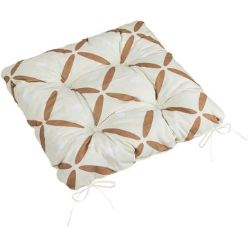 

BELLATEX Adéla Sedák 41/239 prošívaný 40 × 40 cm křížky hnědé