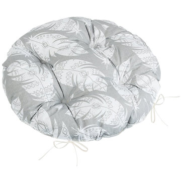 

BELLATEX Adéla Sedák 62/237 kulatý prošívaný prům. 40 cm šedá pírka