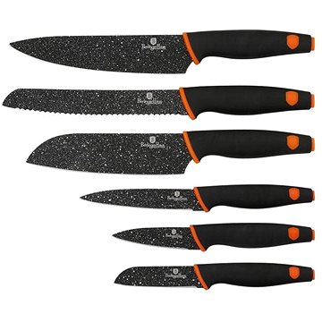 

BerlingerHaus Sada kuchyňských nožů 6ks Granit Diamond Line černý BH-2111