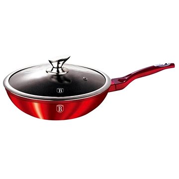 

BerlingerHaus WOK Pánev s poklicí 28cm Burgundy Metallic Line