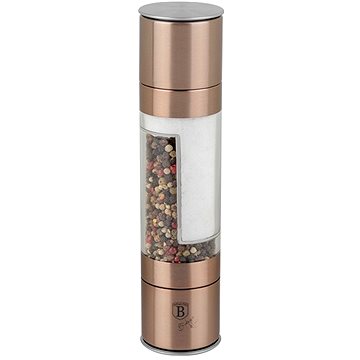 

BERLINGERHAUS Mlýnek na pepř a sůl elektrický, Rosegold Metallic Line oboustranný