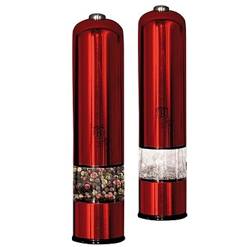 

BERLINGERHAUS Mlýnek na pepř a sůl elektrický, sada 2 ks Burgundy Metallic Line