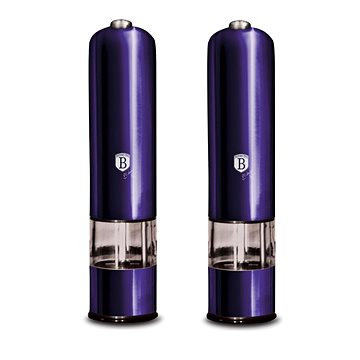 

BERLINGERHAUS Mlýnek na pepř a sůl elektrický, sada 2 ks Purple Metallic Line