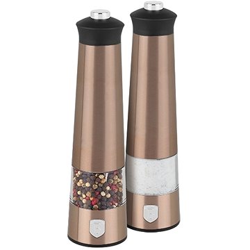

BERLINGERHAUS Mlýnek na pepř a sůl elektrický, sada 2 ks Rosegold Metallic Line