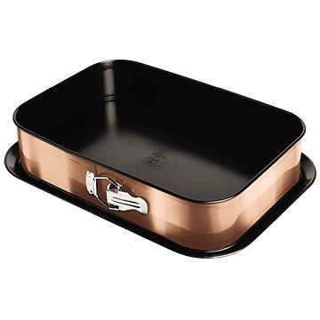 

BERLINGERHAUS Forma s nepřilnavým povrchem 2v1 Rosegold Metallic Line 39 × 27 × 7,5 cm