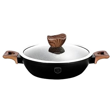 

BERLINGERHAUS Pekáč kulatý s mramorovým povrchem a poklicí 28 cm Ebony Line Rosewood