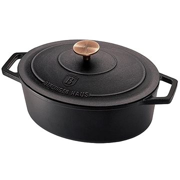 

BERLINGERHAUS Pekáč litinový s poklicí 30 cm Black Rose Collection