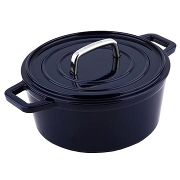 

CS SOLINGEN Alpen s poklicí litinový kulatý se smaltovaným povrchem 14 cm modrý