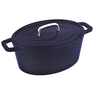 

CS SOLINGEN Alpen s poklicí litinový oválný se smaltovaným povrchem 31 × 23 cm modrý